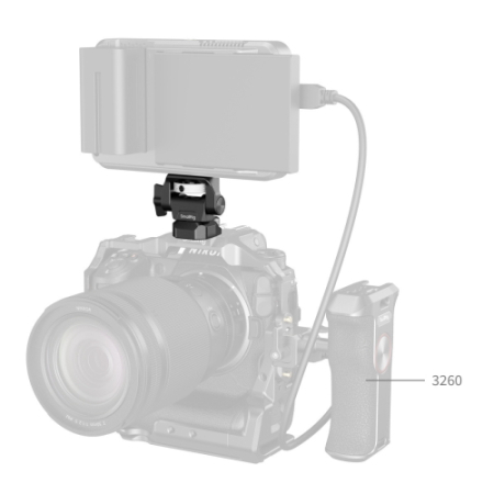 SmallRig 2903C - regulowane mocowanie, uchwyt do monitora (ARRI 3/8